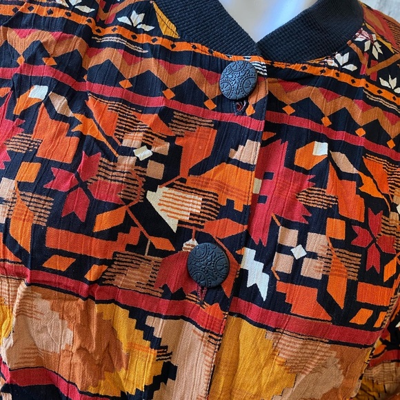 Vintage Print Bomber Jacket - Picture 3 of 6